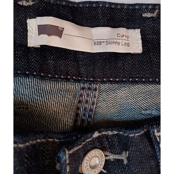 Levi's Women's 529 Dark Blue Curvy Skinny Leg Jeans (155860012) Size 12M W31/L32 - Picture 7 of 14